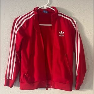 Adidas Youth Red Track Jacket
